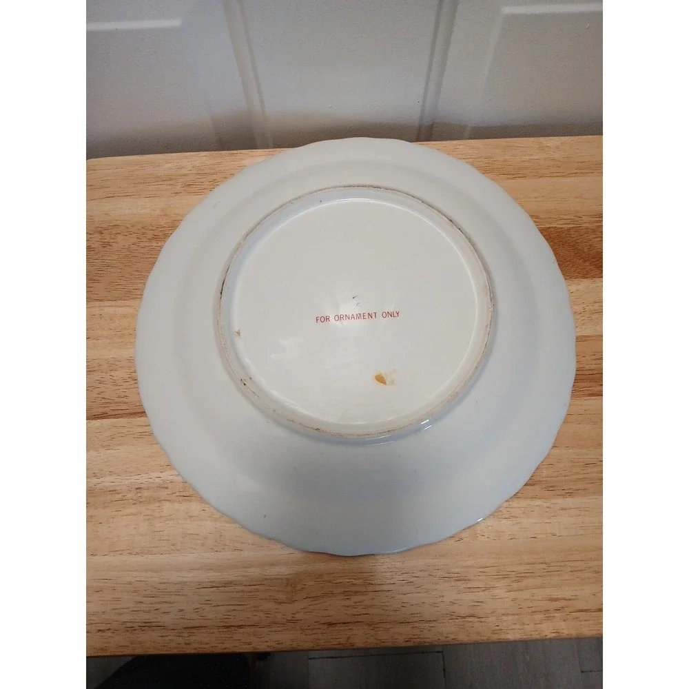 Goddess Chariot Asian Platter Decorative Plate 90s Vintage Wall Hanging - Picture 4 of 4